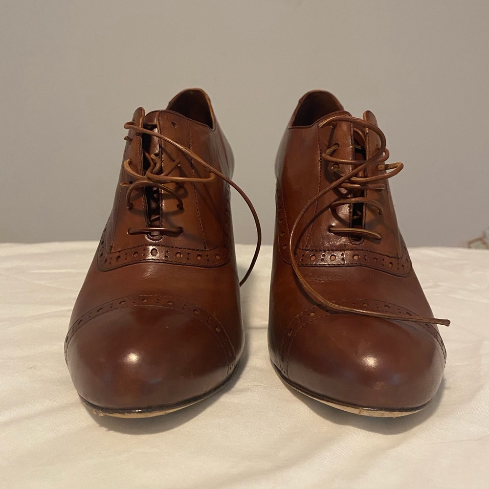 Cole Haan Brown Leather Oxfords